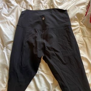 black lululemon leggings 6-28 inch